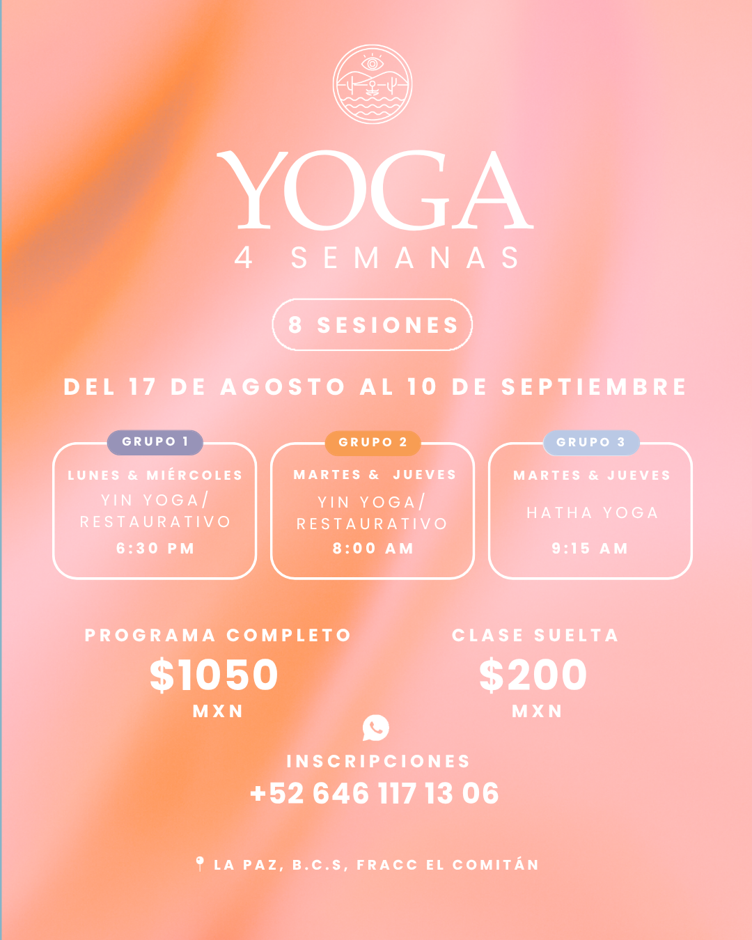 Programa de Yoga Agosto- Septiembre